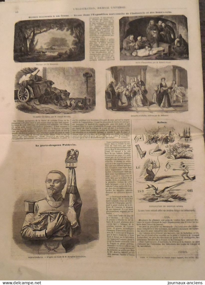 1855 TOULON BÉNÉDICTION DU POPE - LAVAL VIADUC DE LA MAYENNE - LA TOURAINE ( TOURS CHENONCEAUX CHINON ) - SEBASTOPOL