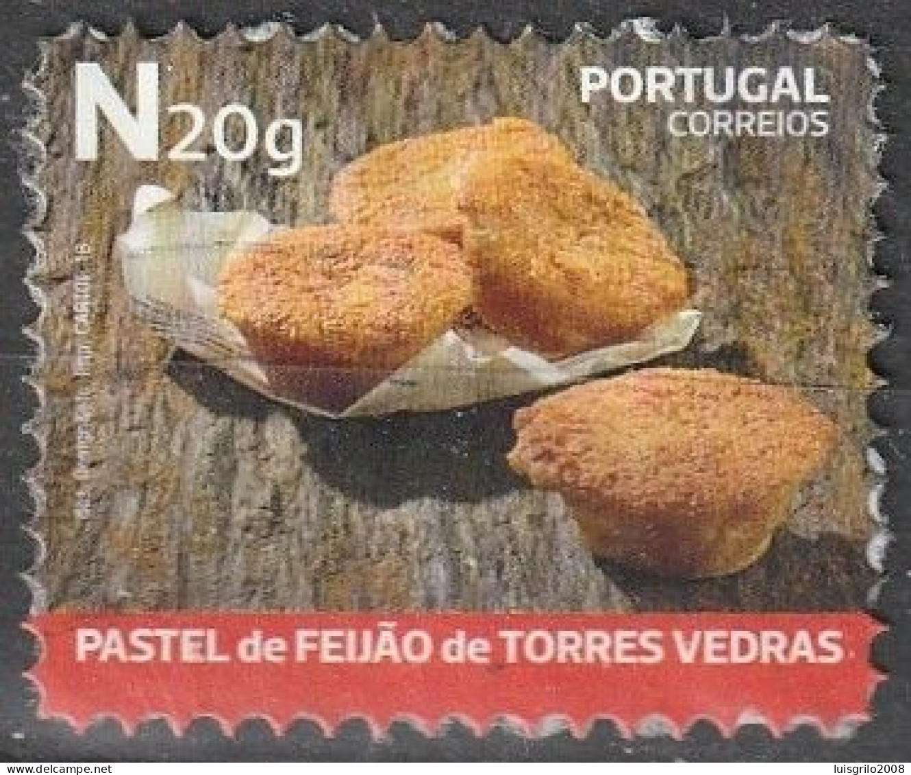 Portugal, 2018 - Doces Tradicionais, N20 -|- Mundifil, 4933 - Autocollant Sur Le Fragment - Oblitérés