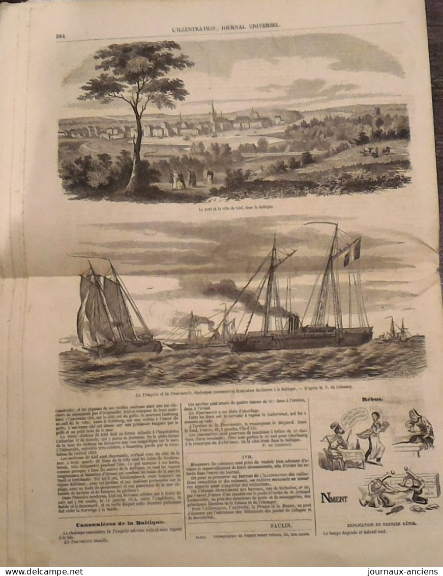 1855 LE ROI DU PORTUGAL - CIRQUE NAPOLEON - GUERRE DE CRIMÉE - KAMIESH - LAUS - KHIVA - CONCOURS AGRICOLE - KIEL