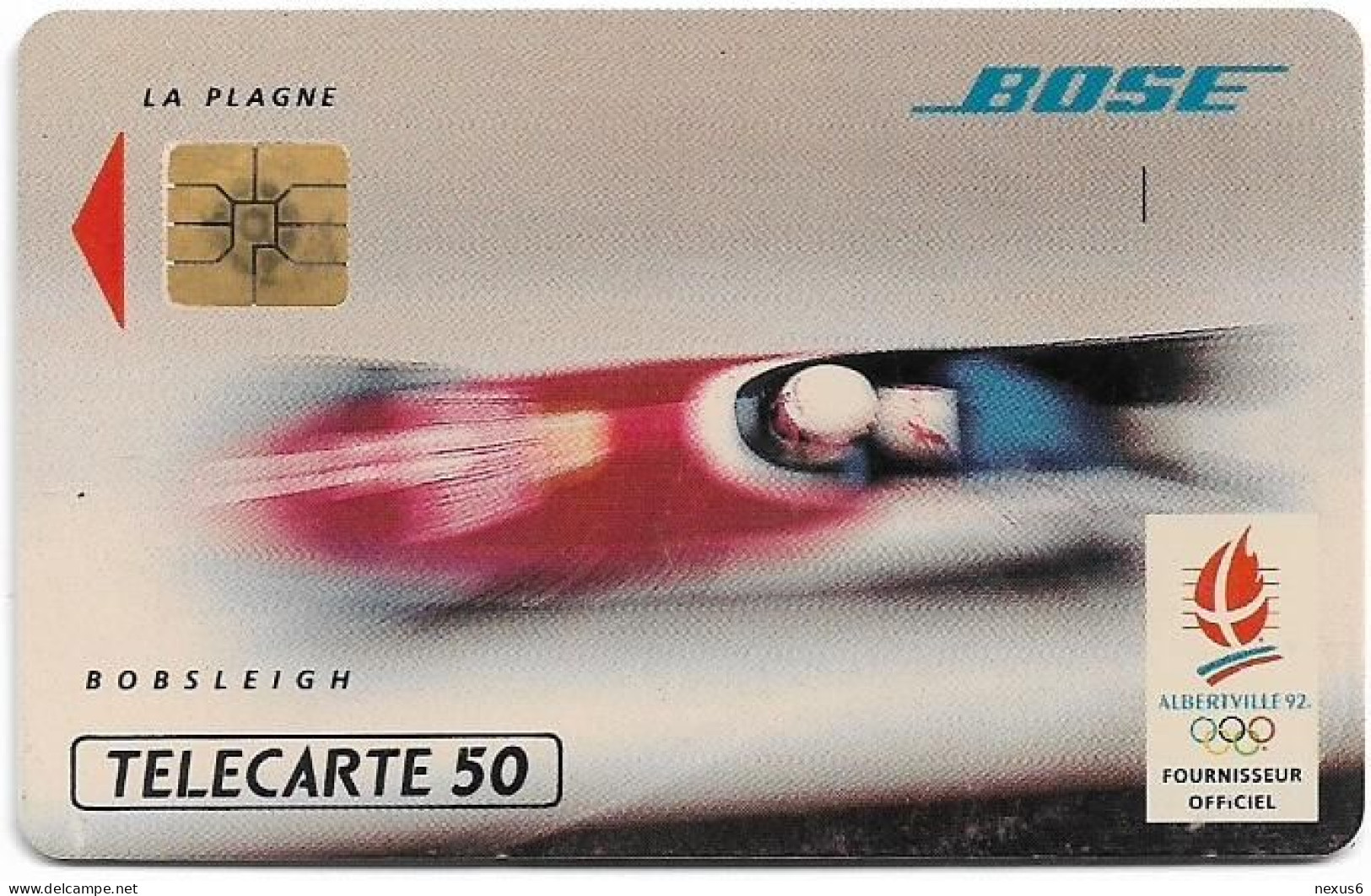 France - 0218 - Bose - Bobsleigh, Solaic, 12.1991, 50Units, 111.000ex, Used - 1991
