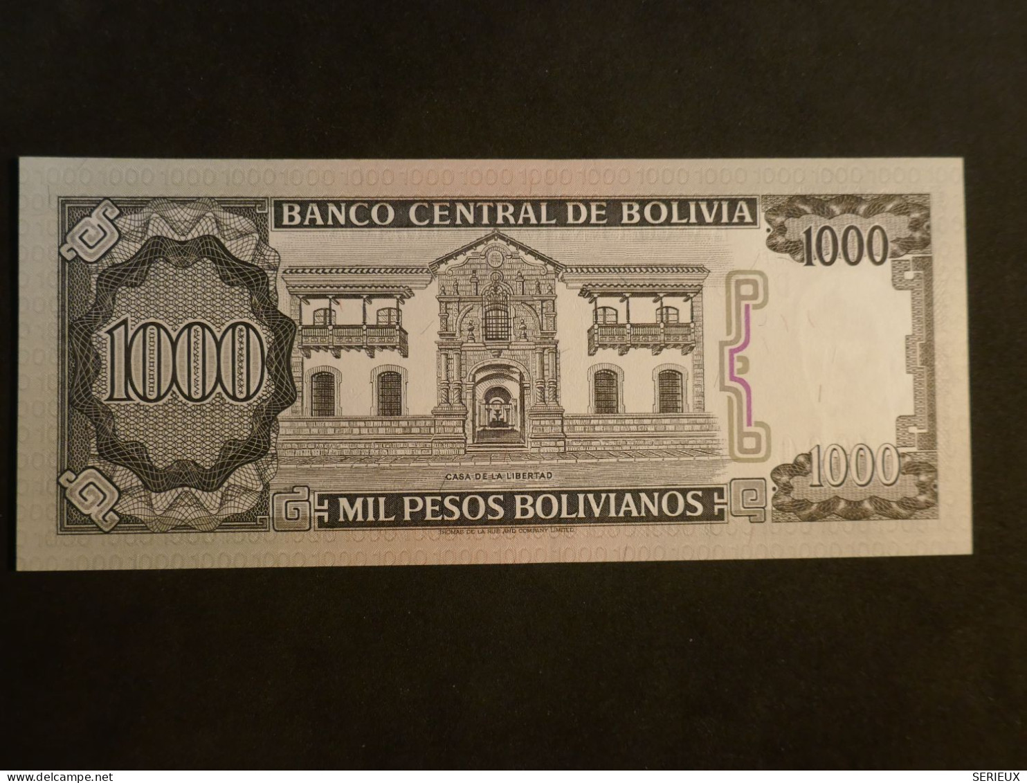 H30  BOLIVIA   BILLET ANCIEN 1982 +TTB + 1000  PESOS   ++NEUF +++ - Bolivia