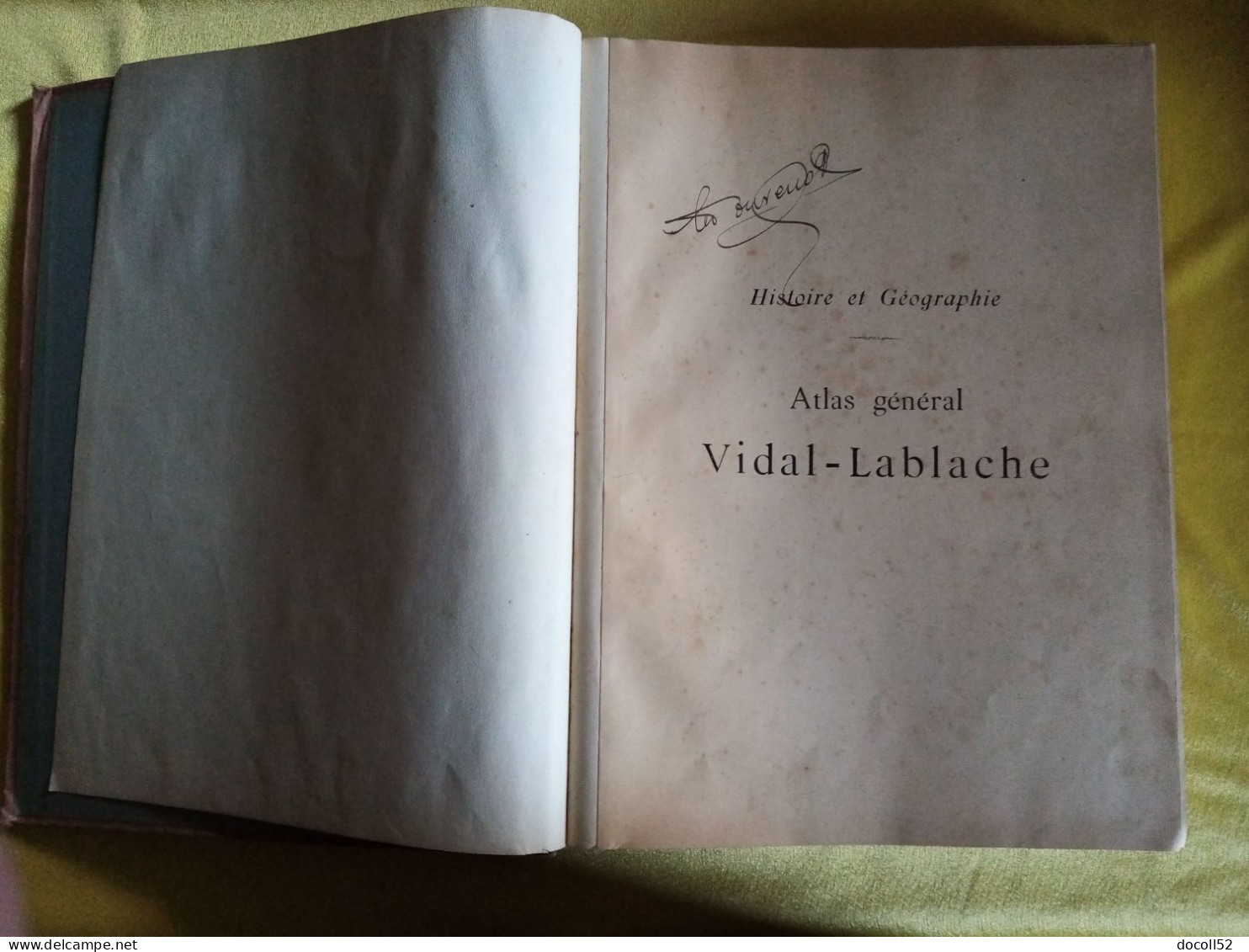 GRAND ATLAS GENERAL VIDAL- LABLACHE DE 1912 PAGES DONT DOUBLES SUR ONGLETS 420 CARTES ET CARTONS - ARMAND COLIN - Mappe/Atlanti