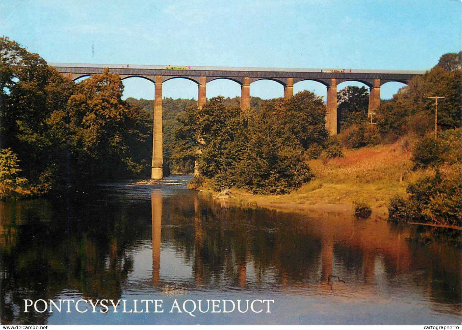 Postcard United Kingdom Wales Llangollen Pontcysyllte Aqueduct - Denbighshire