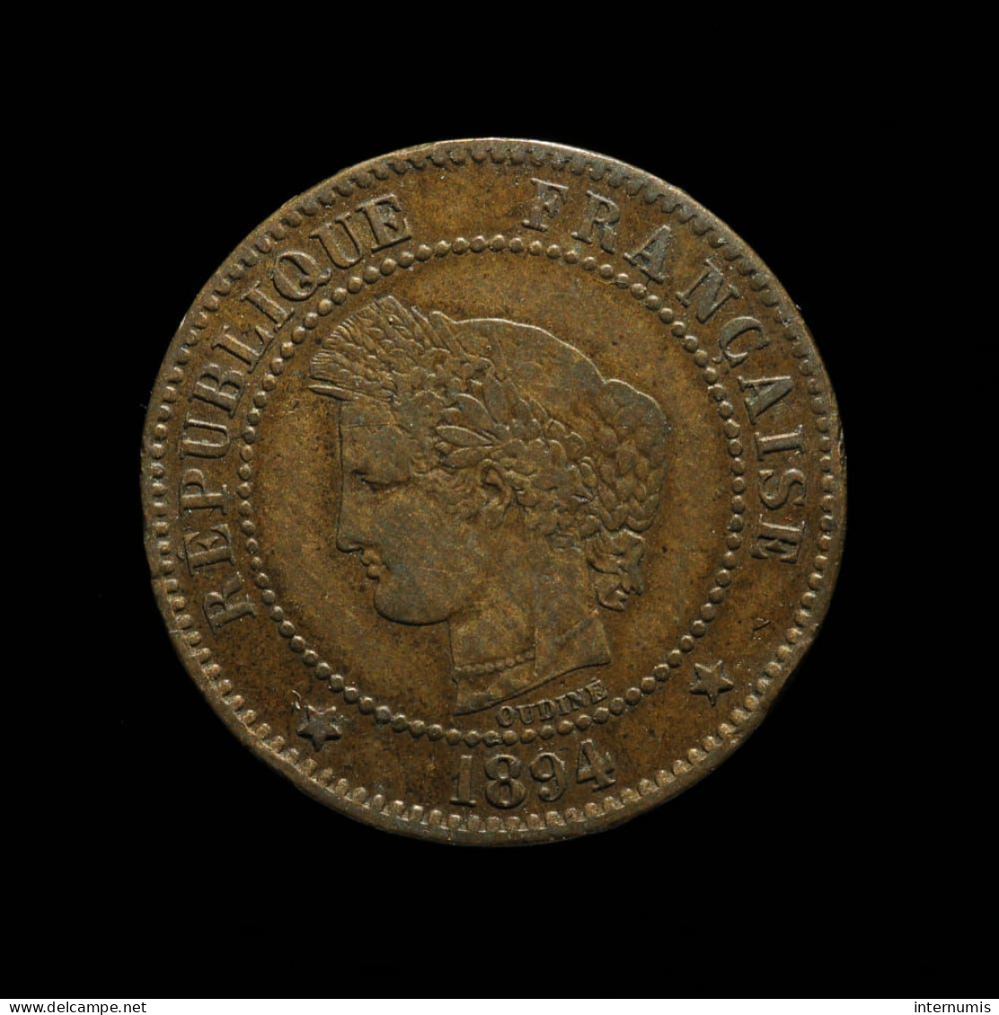 ASSEZ RARE - France, Cérès, 2 Centimes, 1894, A - Paris, Bronze, TTB (EF), KM#827.1, G.105, F.109/20 - 2 Centimes