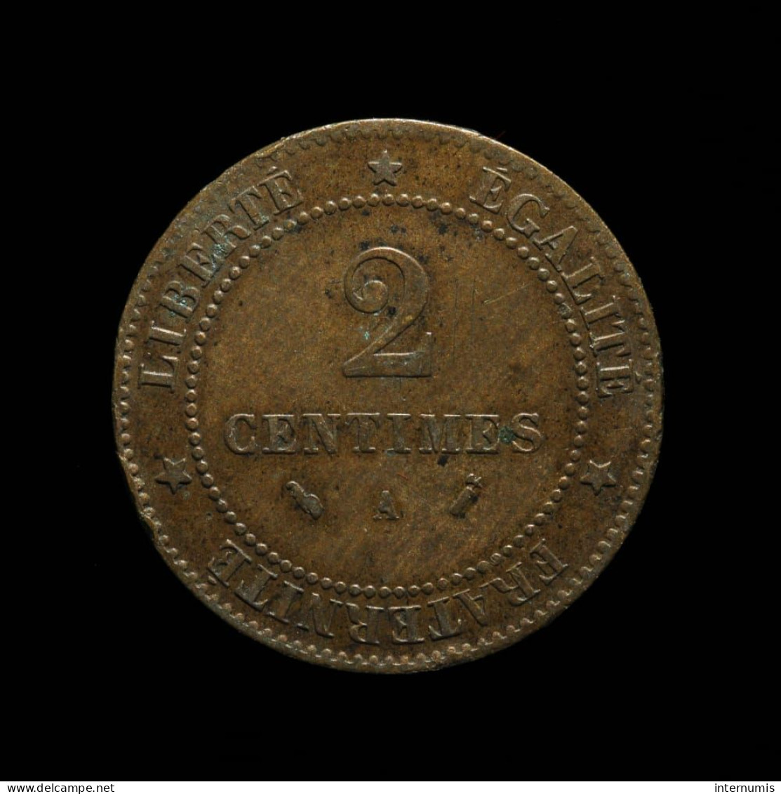 ASSEZ RARE - France, Cérès, 2 Centimes, 1894, A - Paris, Bronze, TTB (EF), KM#827.1, G.105, F.109/20 - 2 Centimes