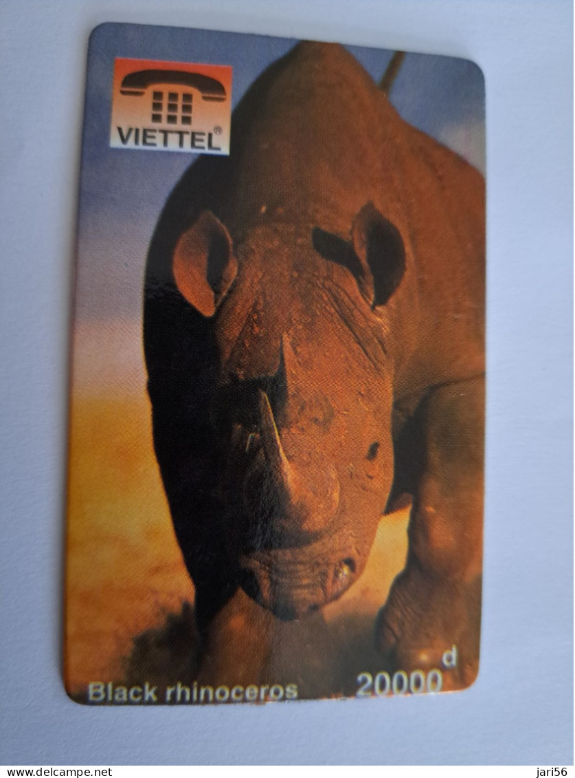 VIETNAM / VIETTEL/ 20.000 D/ BLACK RHINOCEROS /  Fine Used Card      **15739** - Viêt-Nam