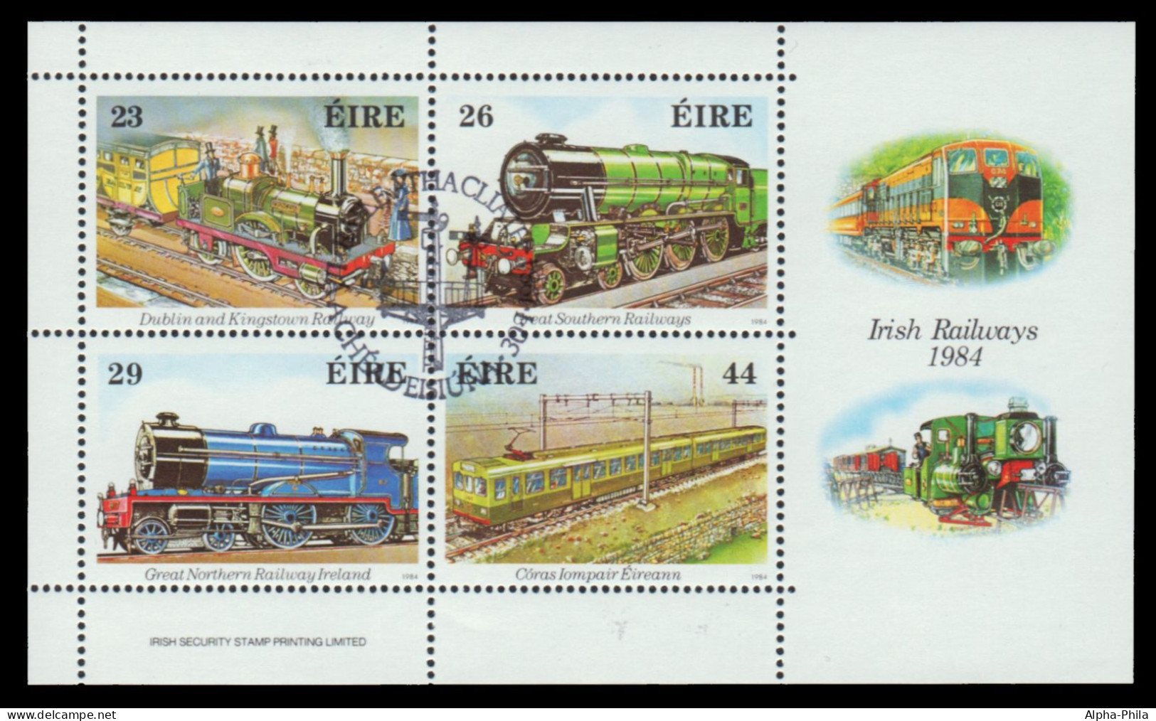 Irland 1984 - Mi-Nr. Block 5 Gest / Used - Eisenbahn / Trains - Used Stamps