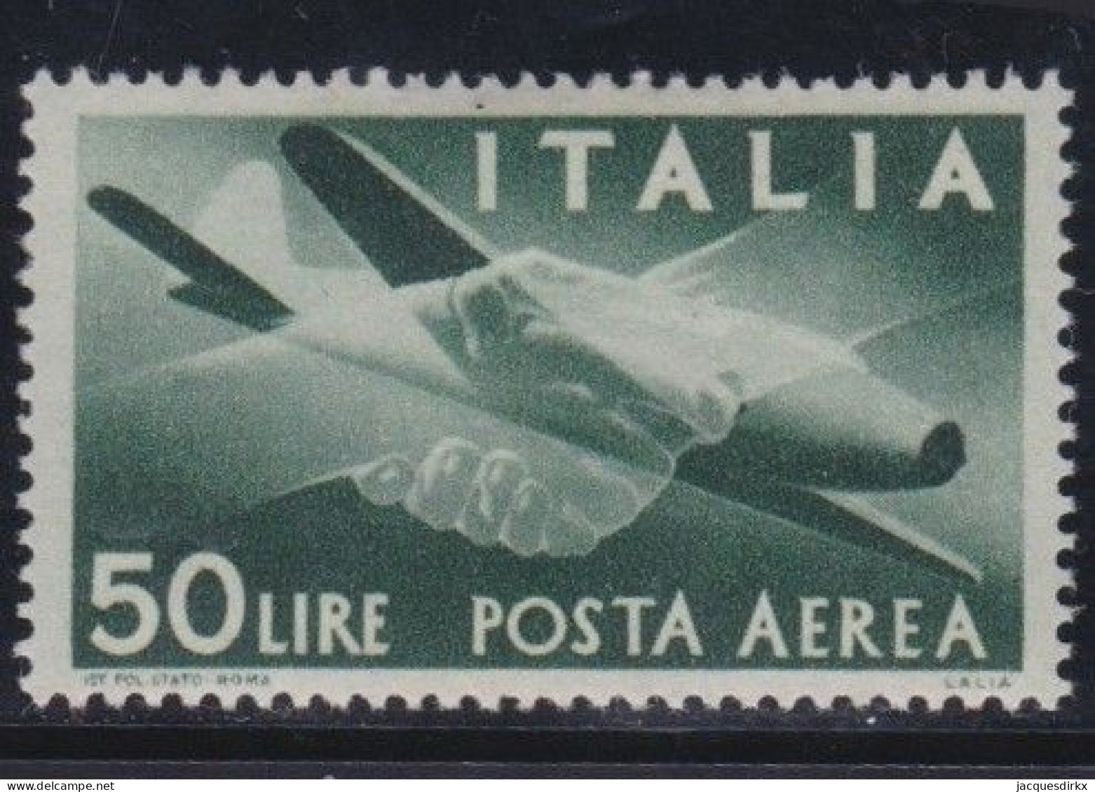 Italy   .  Y&T   .     PA 120    .   *       .   Mint-hinged - Correo Aéreo