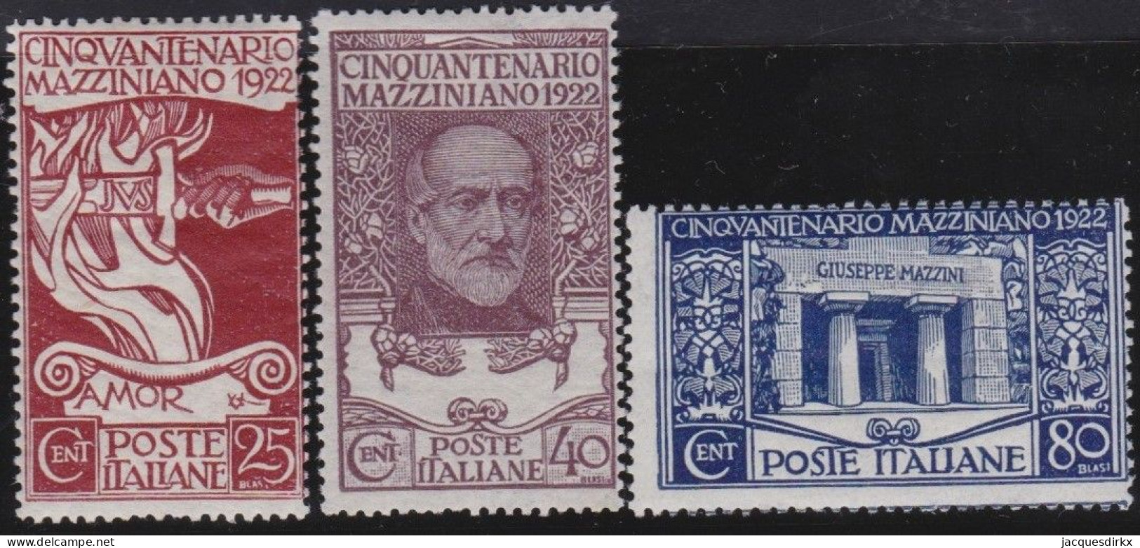 Italy   .  Y&T   .      121/123     .   *       .   Mint-hinged - Ungebraucht