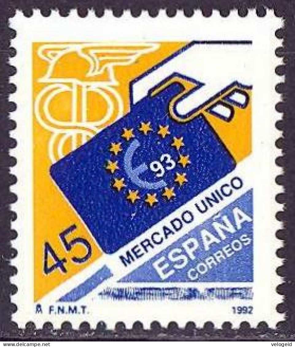 España. Spain. 1992. Mercado Unico Europeo - Europese Instellingen