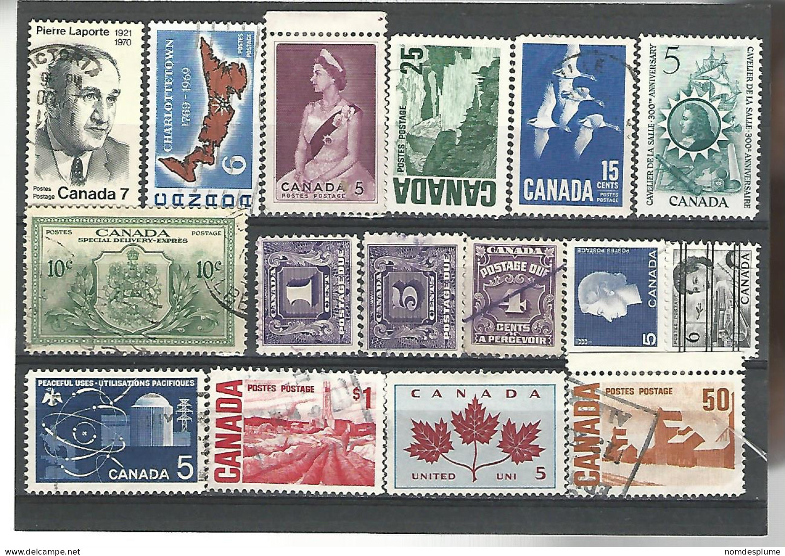 54352 ) Collection Canada Postage Due Special Delivery - Collezioni