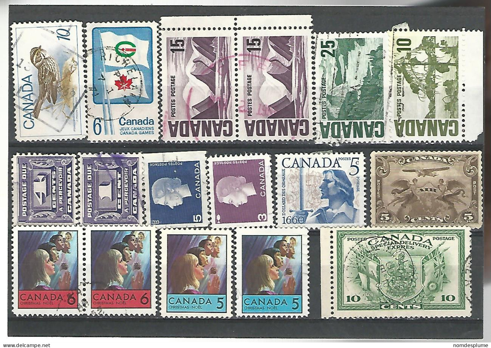 54353 ) Collection Canada Postage Due Special Delivery - Collections