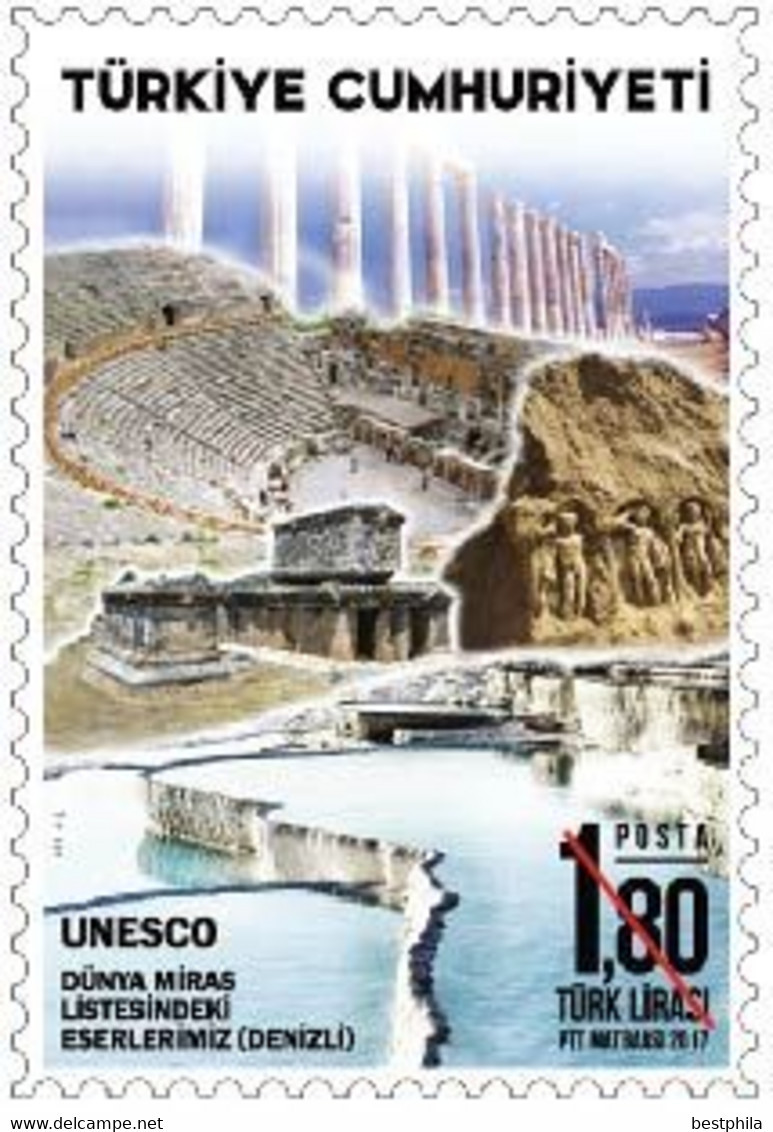 Turkey, Türkei - 2017 - Our Sites In Unesco World Heritage List (Denizli) ** MNH - Neufs