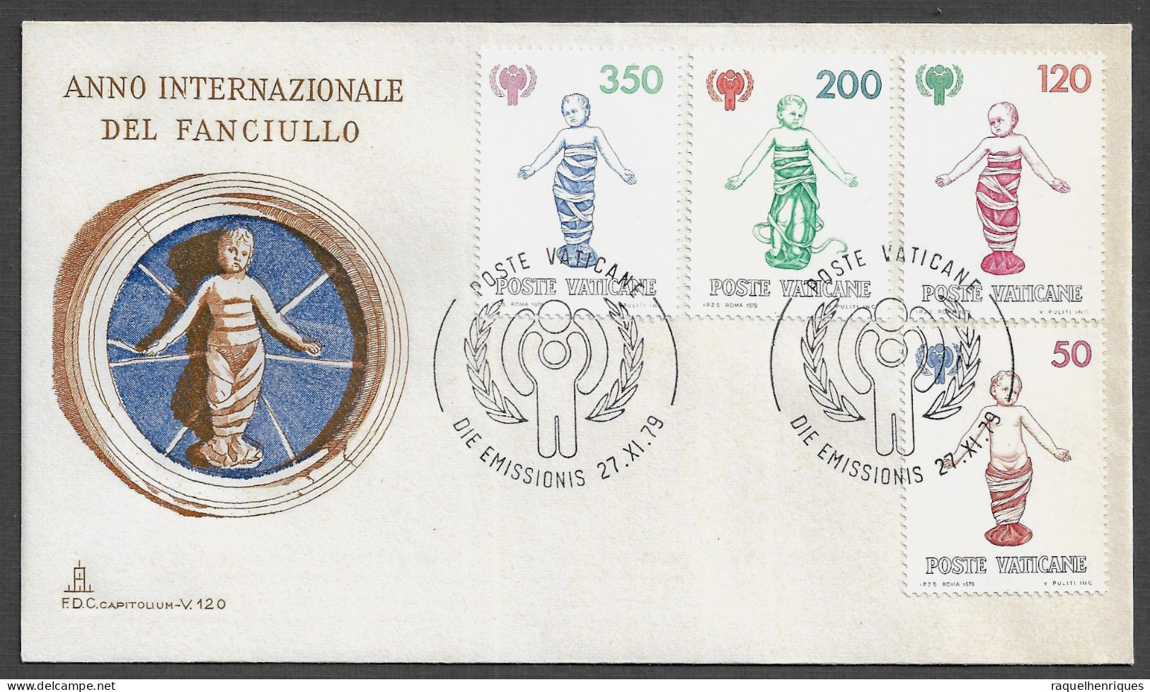 VATICAN FDC COVER - 1979 International Year Of The Child (FDC79#01) - Briefe U. Dokumente