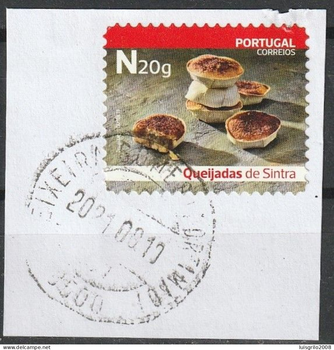 Fragment - Postmark TEIXEIRA GOMES PORTIMÃO 2021 -|- Mundifil, 5090 . Autocollant - Gebruikt