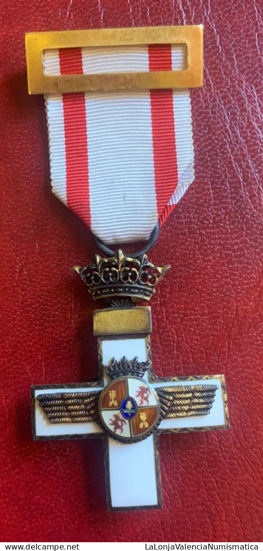 España Medalla Merito Aeronáutico Distintivo Blanco - Sonstige & Ohne Zuordnung