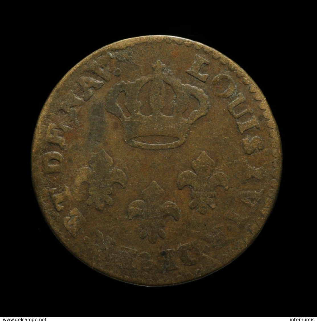 France, Cayenne (Guyane / French Guiana), 2 Sous, 1789, A - Paris, Billon, KM#1, Lec.20 - Frans-Guyana