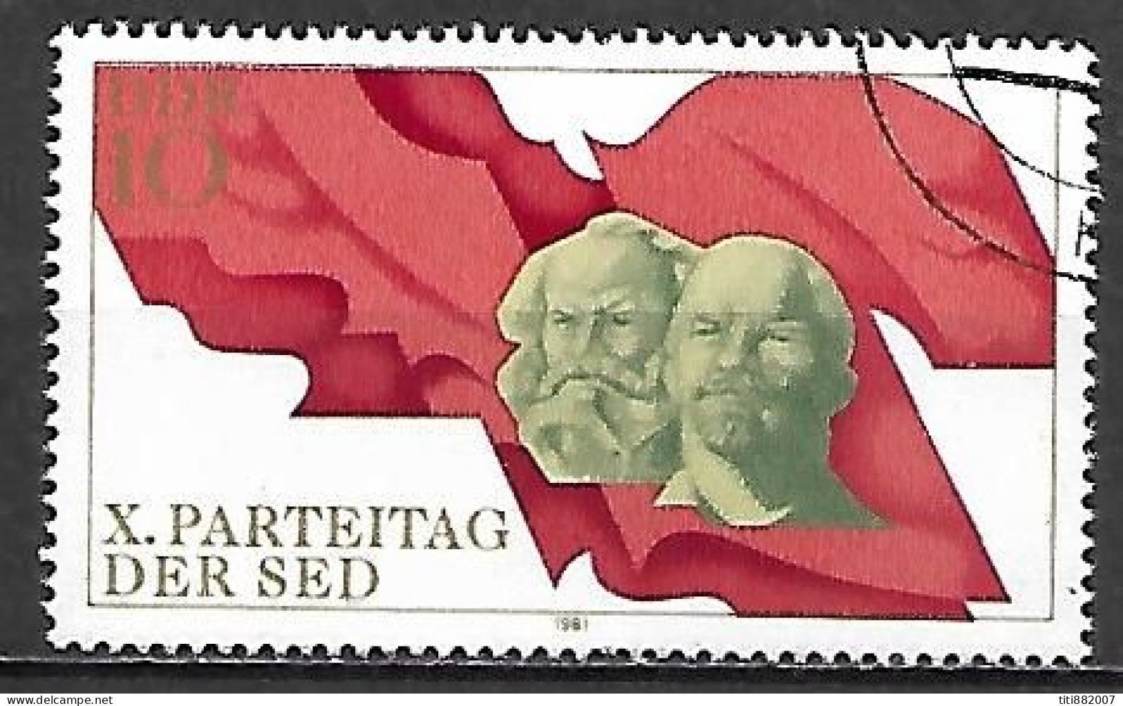 RDA   /   DDR.     -   LENINE   /   KARL  MARX       -   Oblitéré - Lenin