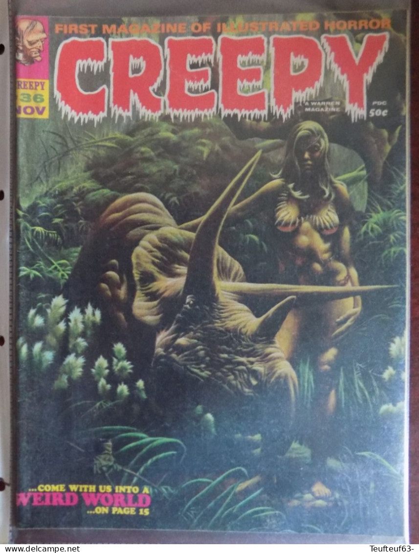 CREEPY Magazine #36 Warren 1970 1st Richard Corben Art At Warren - Andere Verleger