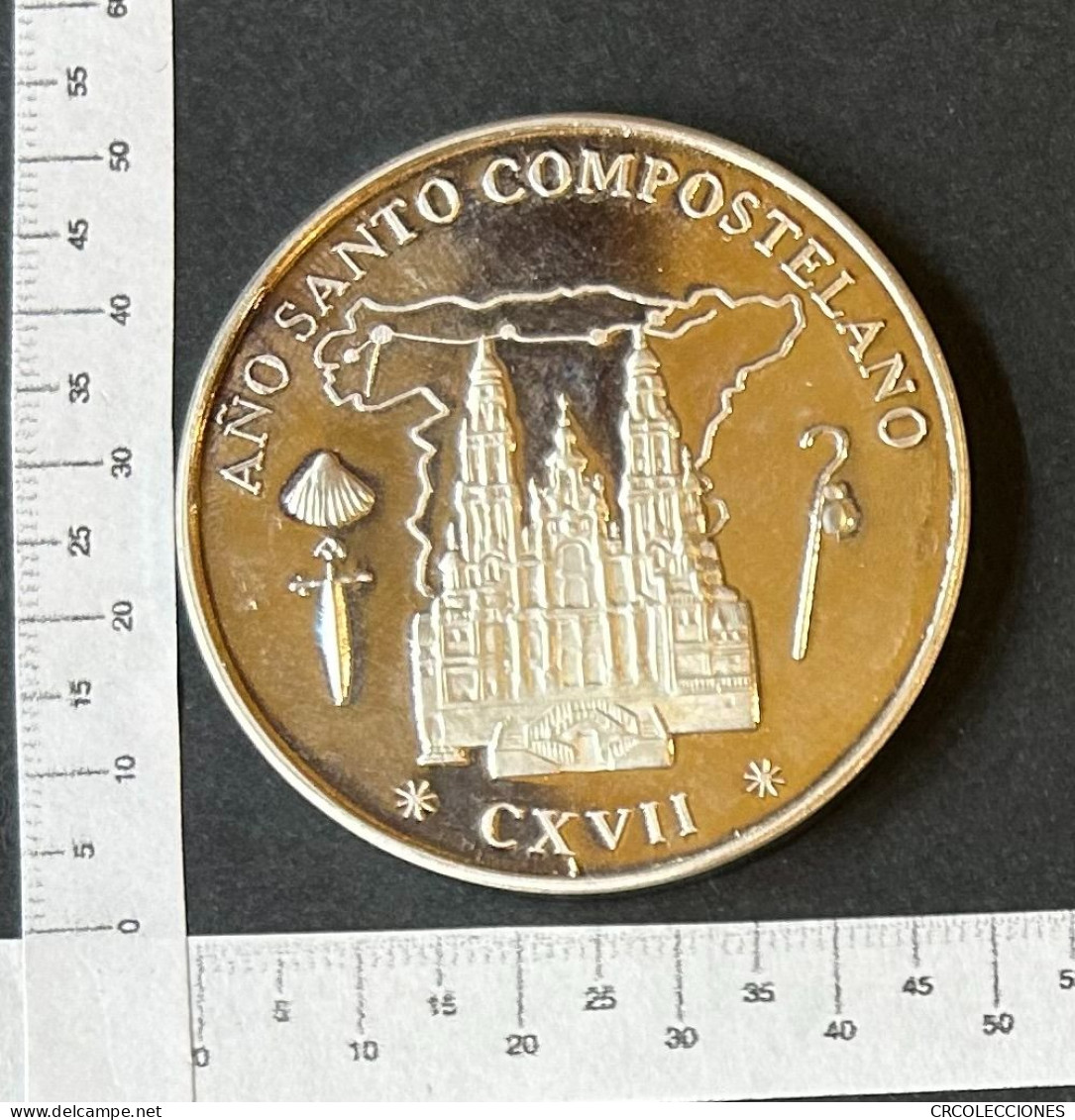 CREXP353 ESTUCHE MEDALLA AÑO SANTO COMPOSTELANO 1999 PLATA - Otros & Sin Clasificación