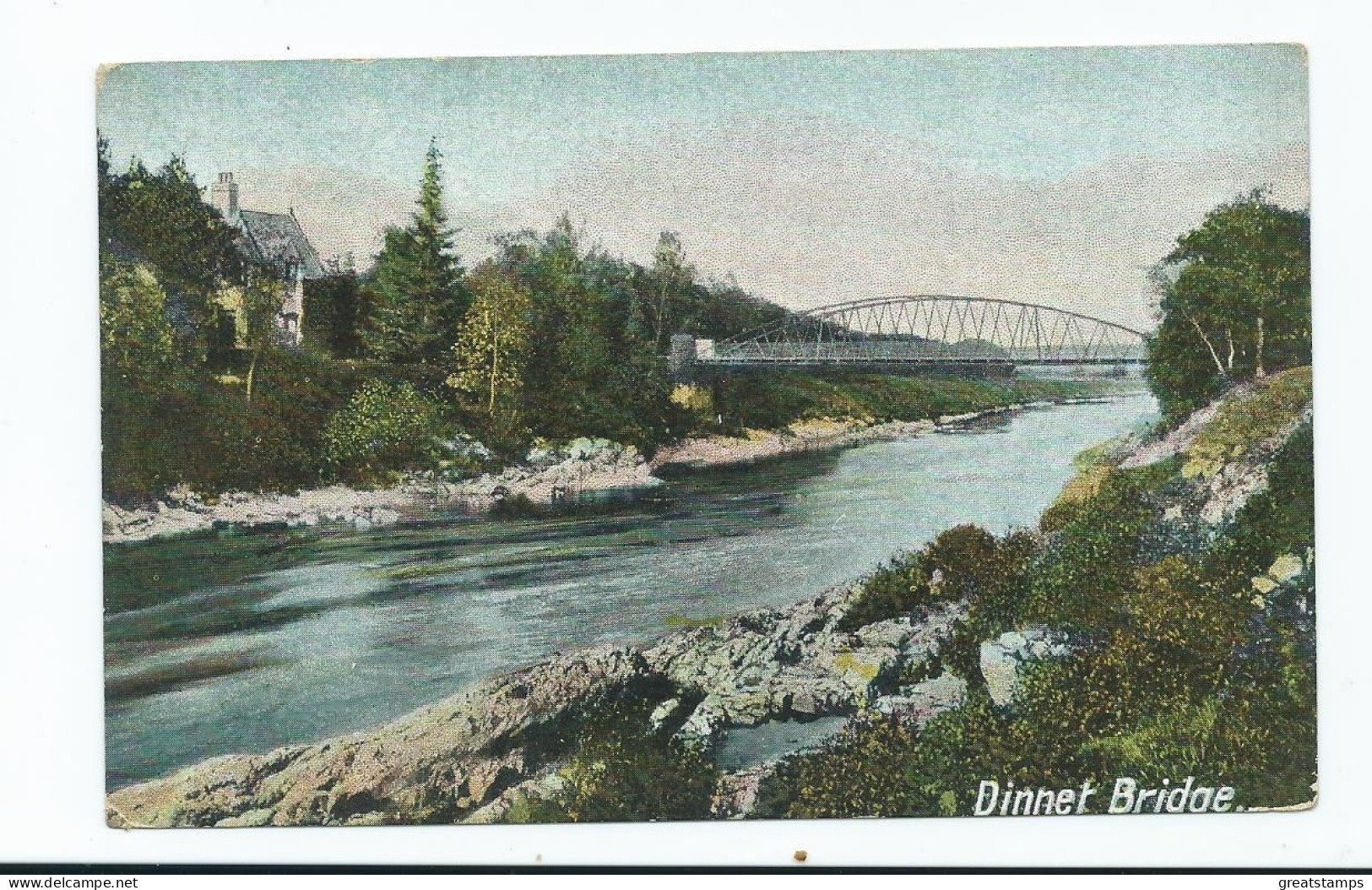 Postcard Scotland Aberdeenshire Dinnet Bridge Unused Commercial Series - Aberdeenshire