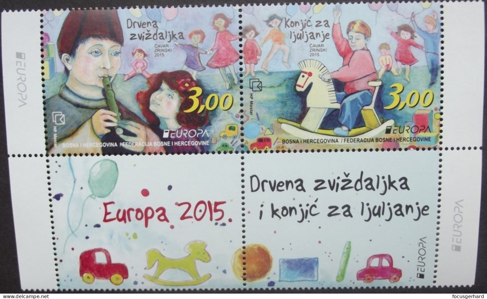 Bosnien  Kro.Post   Zierfeld   Historisches Spielzeug    Europa Cept   2015  ** - 2015