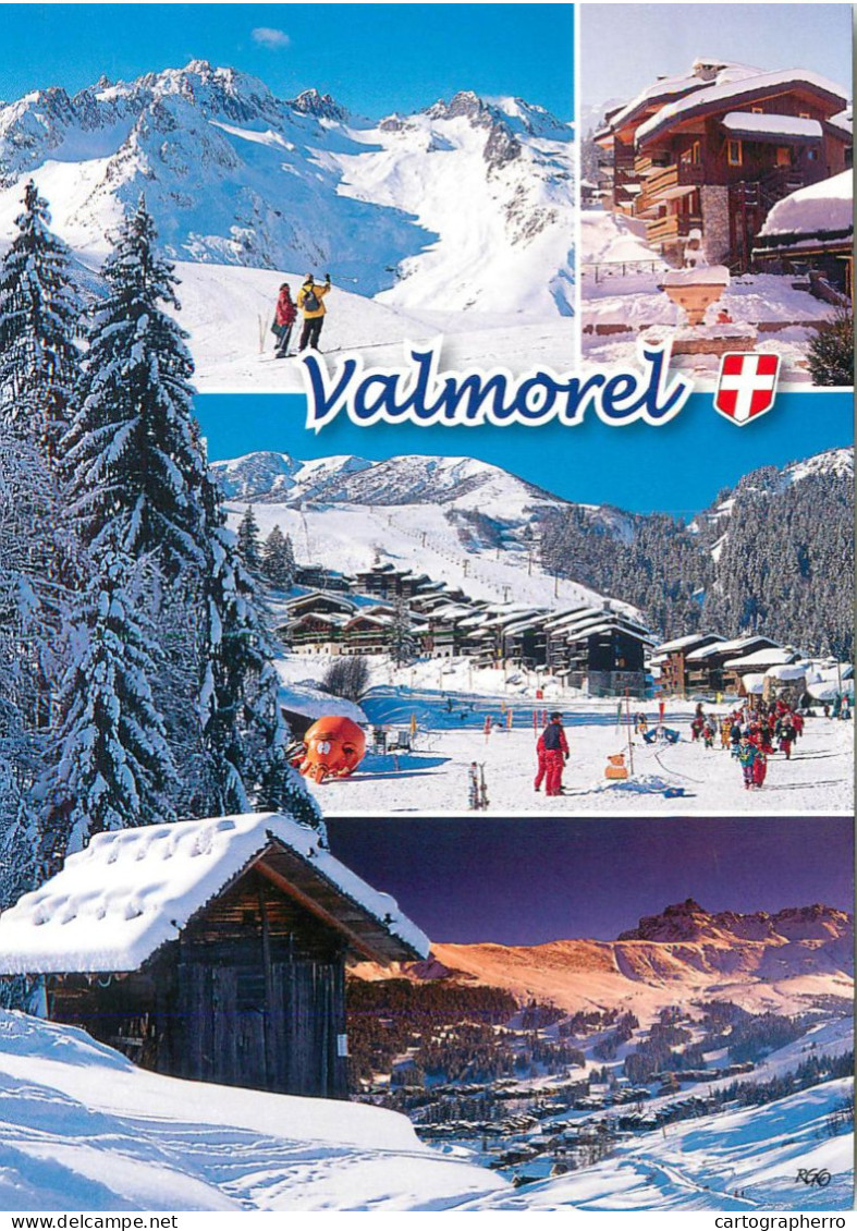 Postcard France Valmorel Savoie La Chaine De La Lauziere - Valmorel