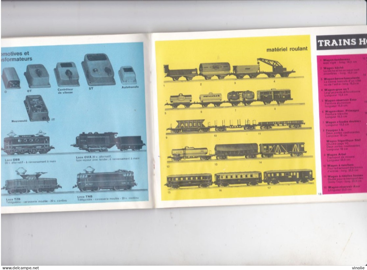 23-GF-1147 : CATALOGUE MECCANO TRAINS HORNBY-ACHO  DINKY TOYS. 1960-1961 - French