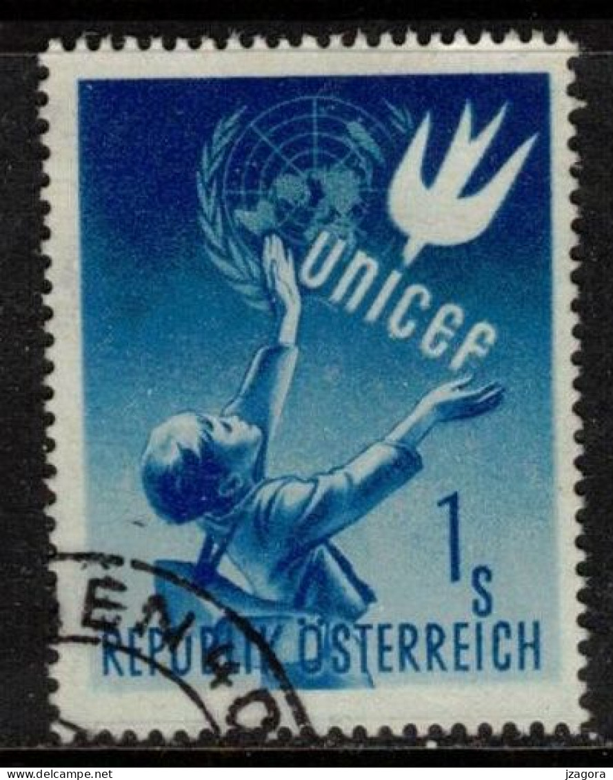UNICEF UN UNITED NATIONS - AUSTRIA ÖSTERREICH AUTRICHE 1949    Sc 559  Mi 993 Yt  777 Children Organization - UNICEF