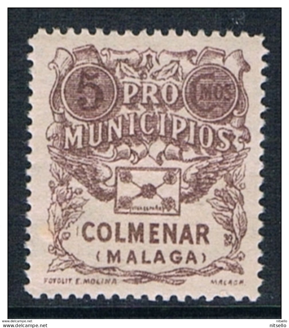 LOTE 2112 B   ///  (C125) GUERRA CIVIL   COLMENAR - MALAGA  Fesofi 3 **MNH - Nationalistische Uitgaves