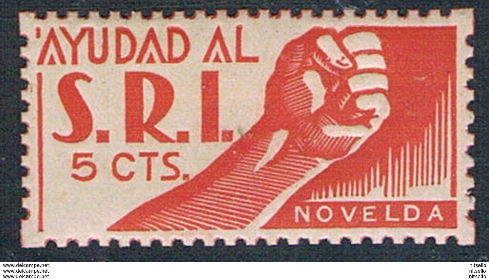 LOTE 2112 B  ///  (C105) GUERRA CIVIL  NOVELDA ( ALICANTE ) Fesofi 11 **MNH Sin Fijasellos - Nationalistische Uitgaves