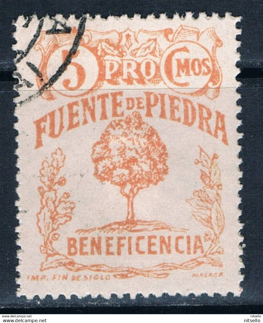 LOTE 2112 B  ///  (C105) GUERRA CIVIL   FUENTE DE PIEDRA - MALAGA  Fesofi Nº 1 Usado - Emisiones Nacionalistas