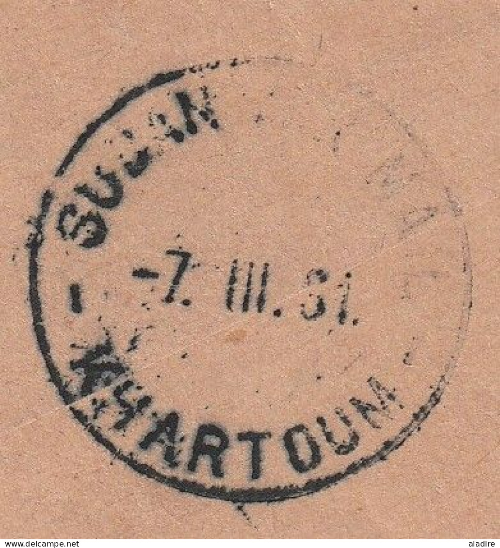1931 - KGV - Air Mail Cover - 1st Flight London / Cairo, Egypt / Khartoum, Sudan - Arrival Stamp - Marcophilie