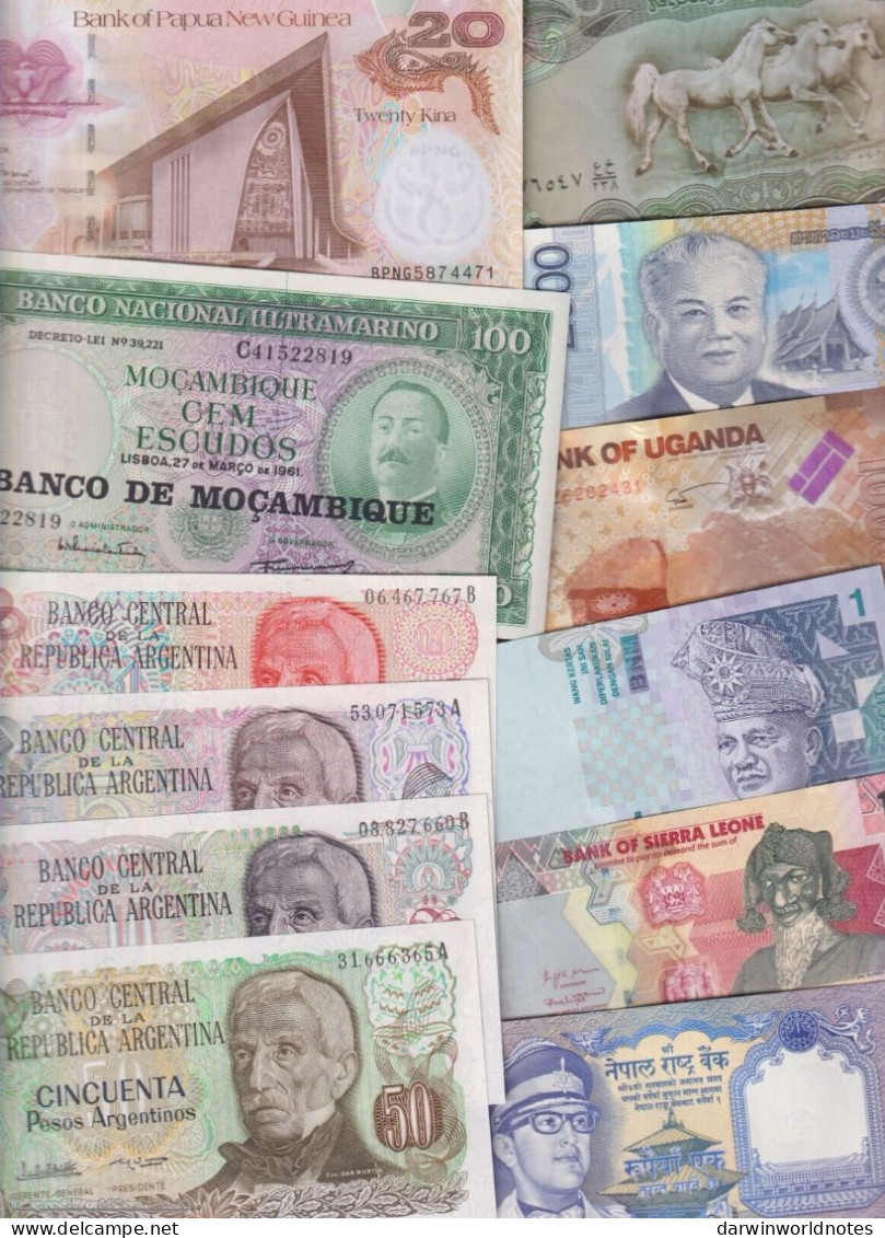 DWN - 350 World UNC Different Banknotes - FREE PAPUA NEW GUINEA 100 Kina 2008 (P.37) REPLACEMENT ZZZZ - Verzamelingen & Kavels