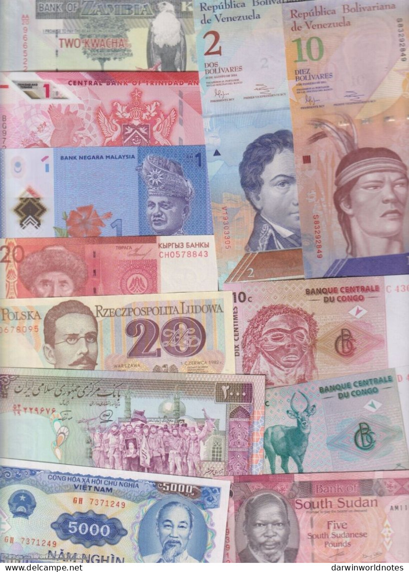 DWN - 400 world UNC different banknotes - FREE TUNISIA 5 Dinars 2013 (P.95) REPLACEMENT CR/1