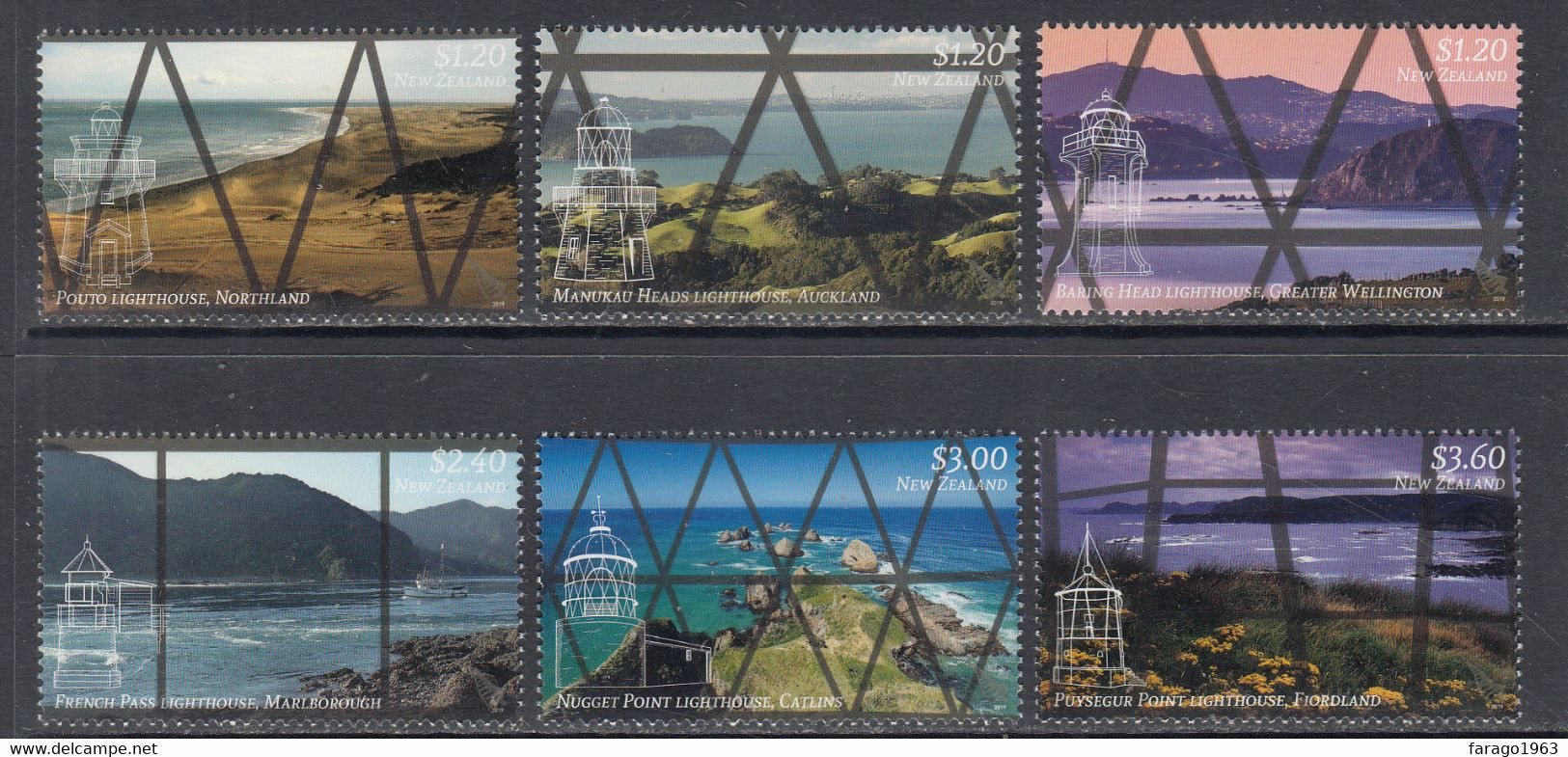 2019 New Zealand Lighthouse Perspectives Lighthouses Phares Complete Set Of 6 MNH @ BELOW FACE VALUE - Unused Stamps