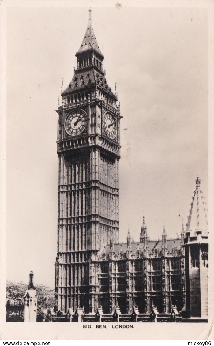 U-K--1953--LONDON--Big Ben .........timbre....cachet Hammersmith  20 Jun 53...........à Saisir - Westminster Abbey
