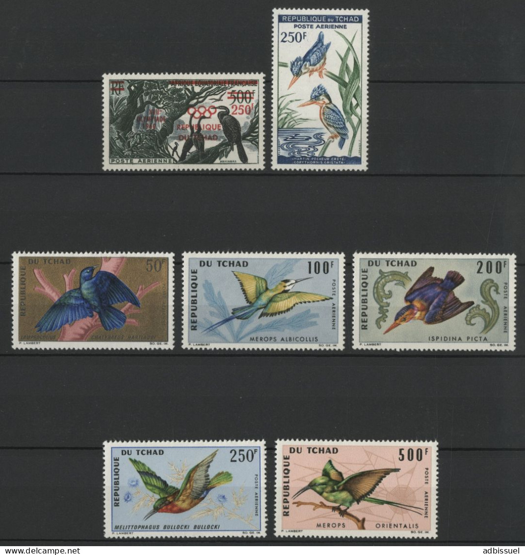 TCHAD POSTE AERIENNE N° 1 + 5 + 30 à 34 Neufs ** (MNH) OISEAUX BIRDS TB - Tschad (1960-...)