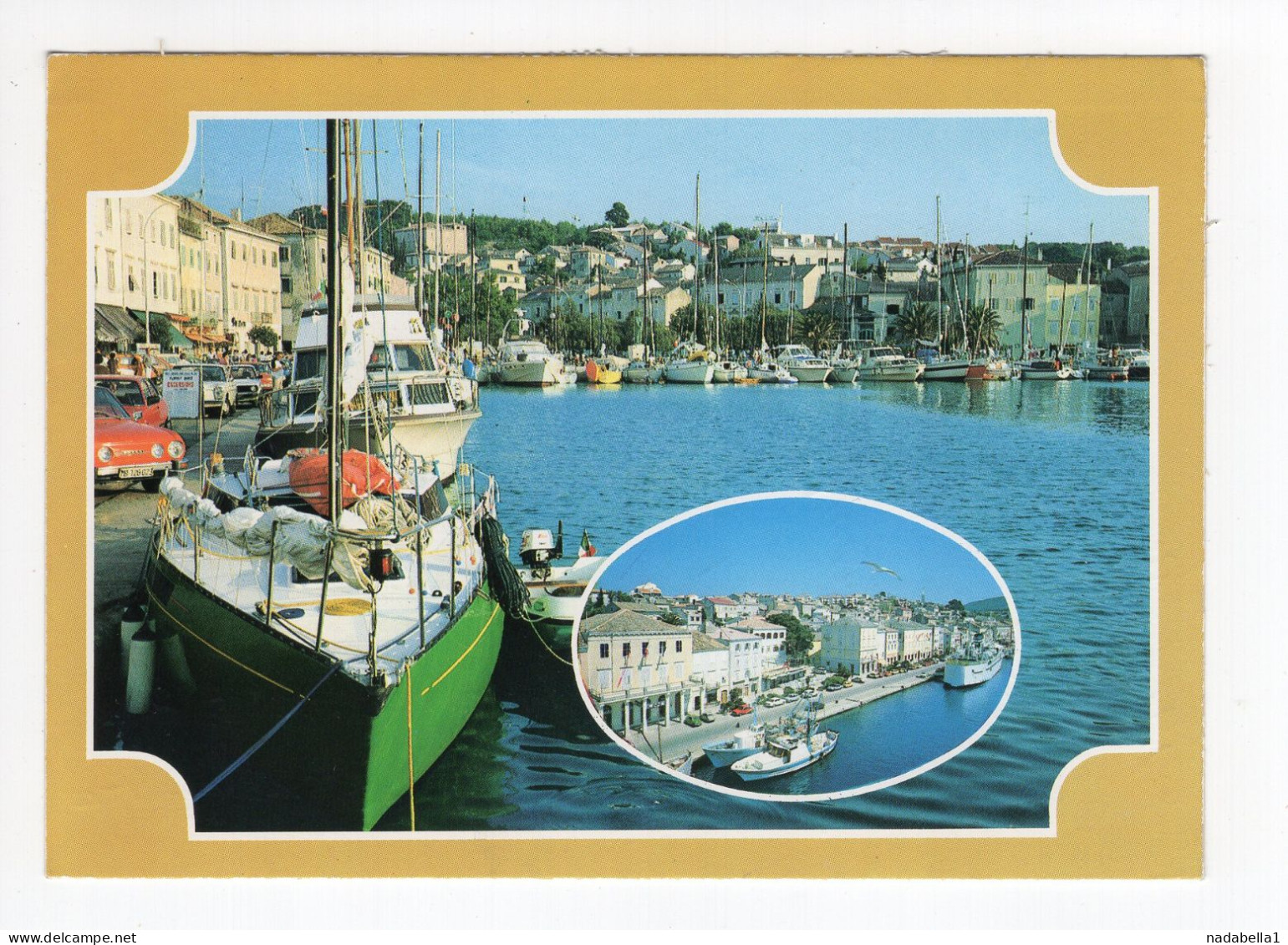 1988. YUGOSLAVIA,CROATIA,MALI LOSINJ,POSTCARD,USED,MILAN KRLEZA STAMP - Yougoslavie