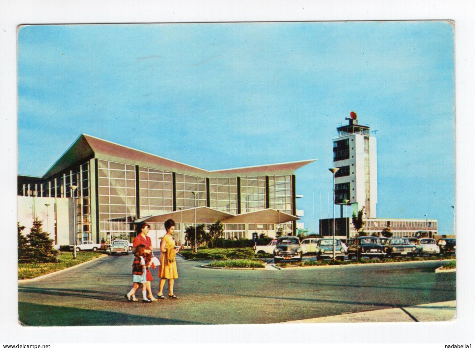 1966. YUGOSLAVIA,SERBIA,BELGRADE,AIRPORT,POSTCARD,USED - Yougoslavie