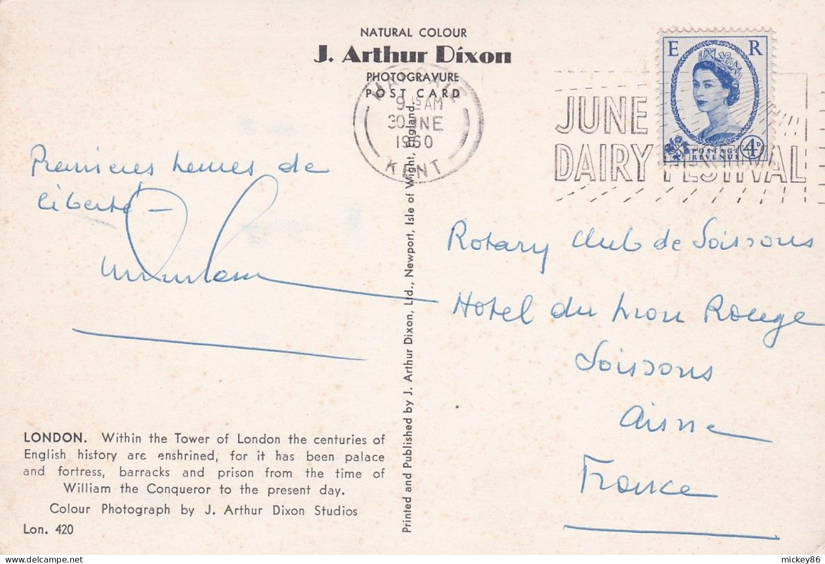 U-K-- LONDON --1960-- Péniches Sur La Tamise  .timbre.....oblitération.........à Saisir - River Thames