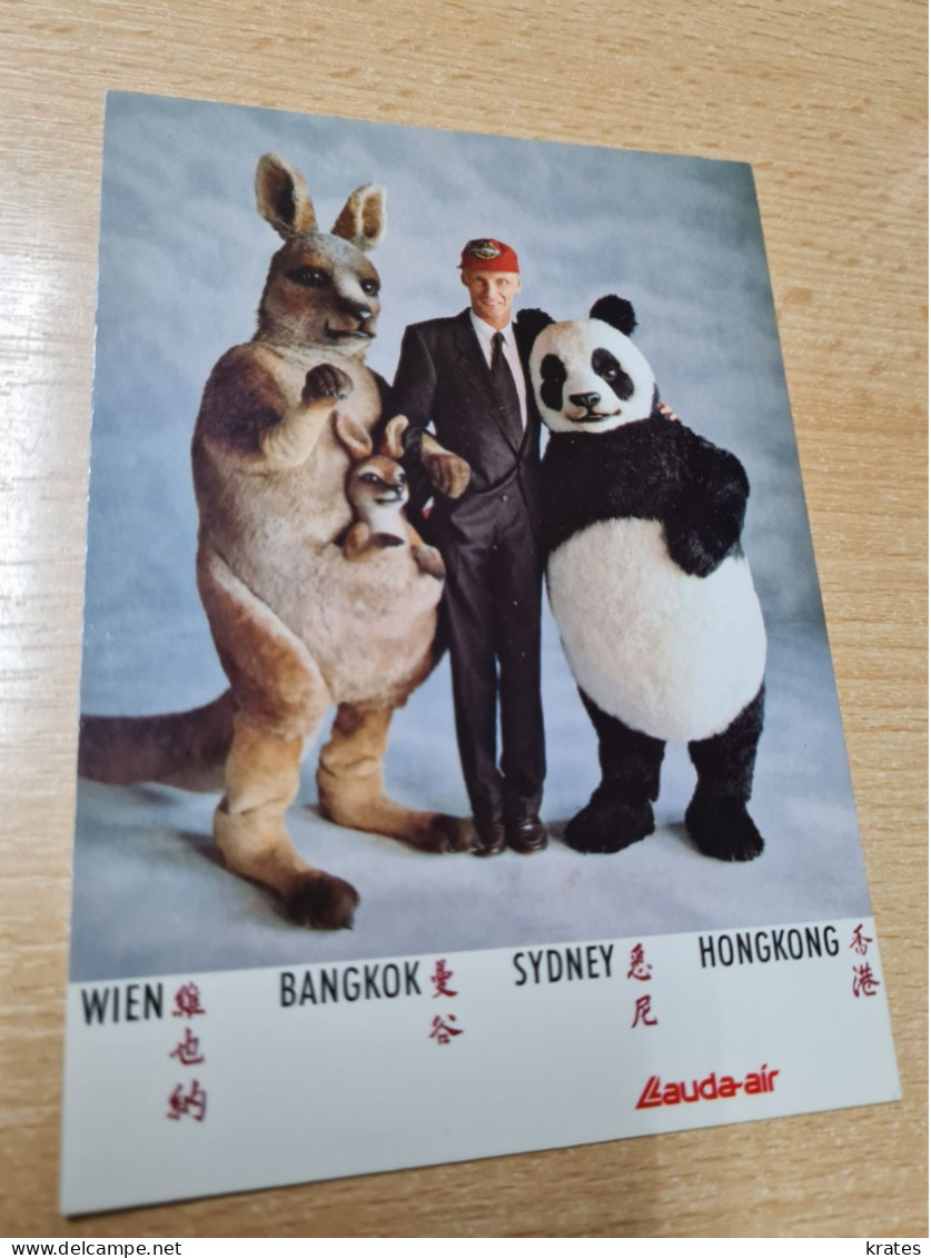 Postcard - Niki Lauda, Lauda-air, Autograme, RRR     (V 37656) - Sportifs