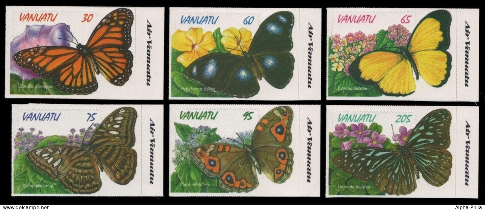 Vanuatu 1998 - Mi-Nr. 1065-1070 ** - MNH - Schmetterlinge / Butterflies - Vanuatu (1980-...)