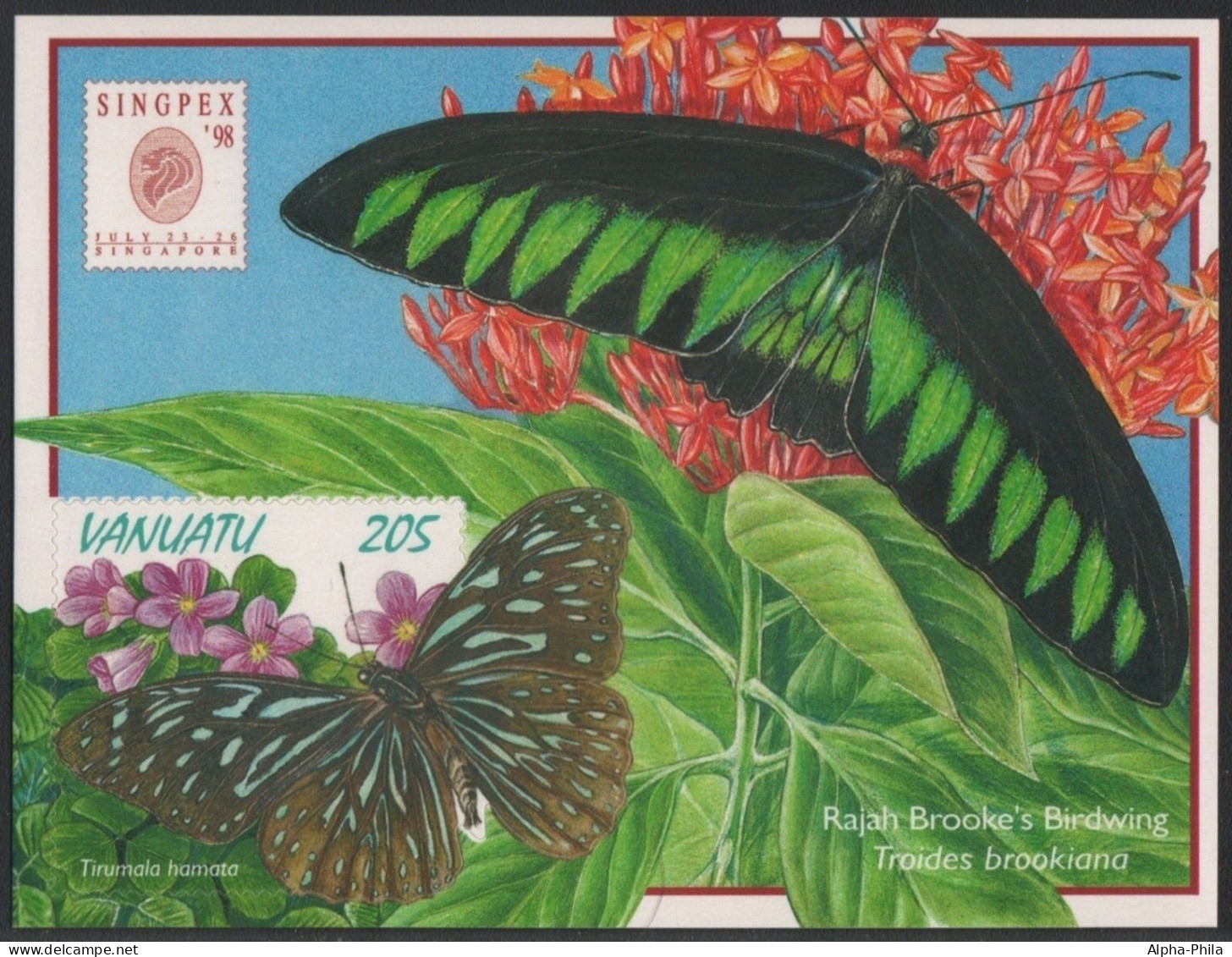 Vanuatu 1998 - Mi-Nr. Block 32 ** - MNH - Schmetterling / Butterfly - Vanuatu (1980-...)