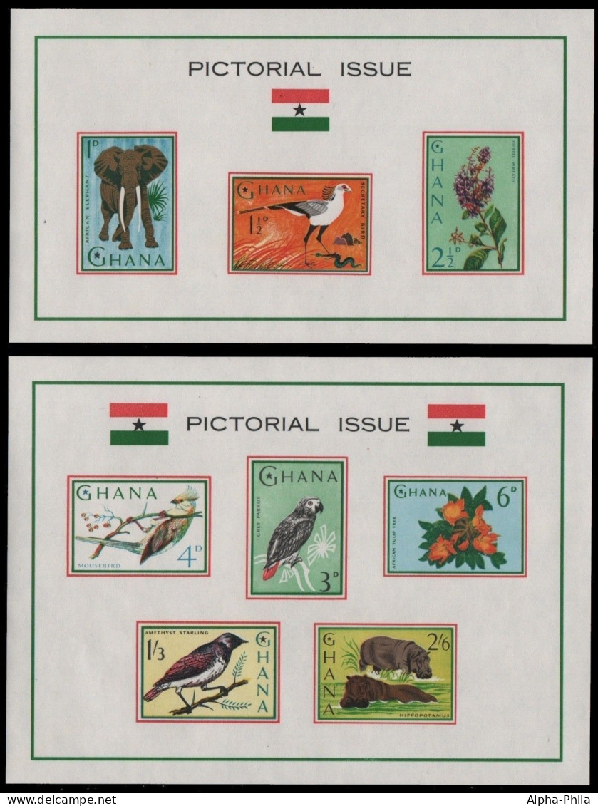 Ghana 1964 - Mi-Nr. Block 14-15 ** - MNH - Flora & Fauna - Ghana (1957-...)