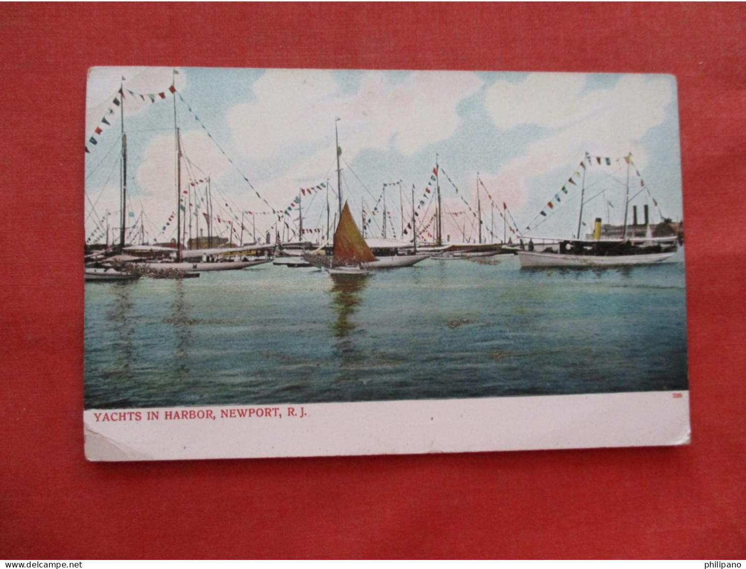 Glitter Added. Yachts In Harbor.    Newport Rhode Island > Newport  Ref 6245 - Newport