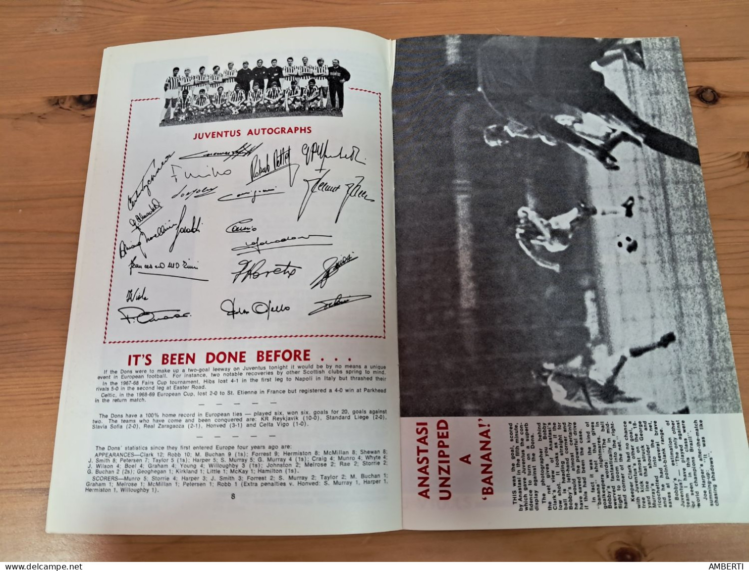Copa Uefa 1971 Programa Aberdeen-Juventus - Sports