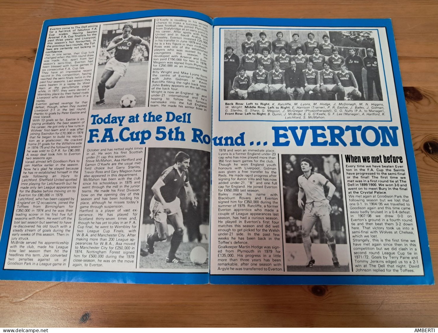FA CUP 1981 Programa Southampton-Everton - Sports