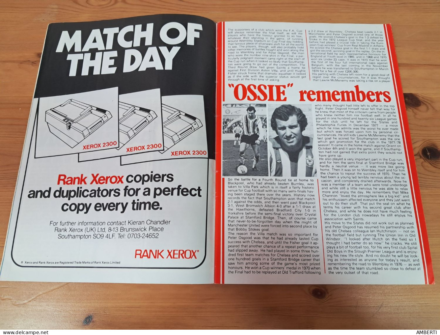 FA CUP 1981 Programa Southampton-Everton - Sport