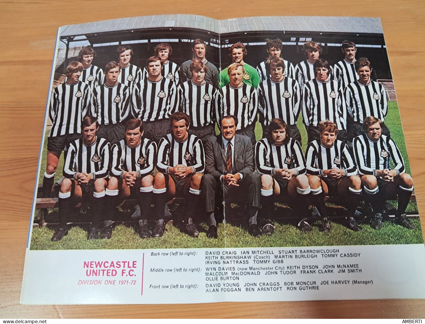 Football League Review Poster Newcastle 1971/72 - Sport